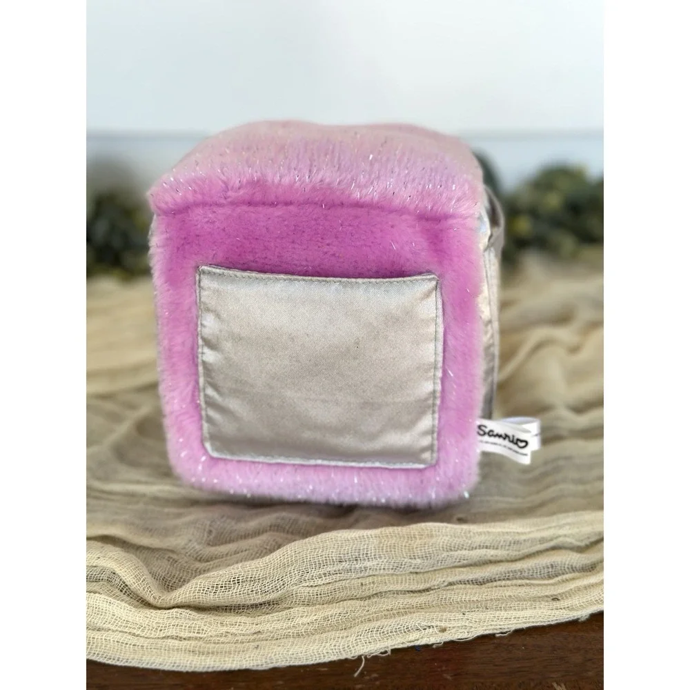 2001 Sanrio Hello Kitty Cube Pillow Plush Silver Pink Heart Fab Photo Sleeve 6